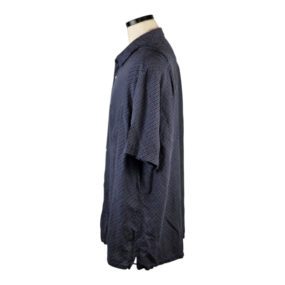 Tasso Elba Island Silk and Linen Blend Casual Lightweight Button Down Shirt XXL - Picture 5 of 7